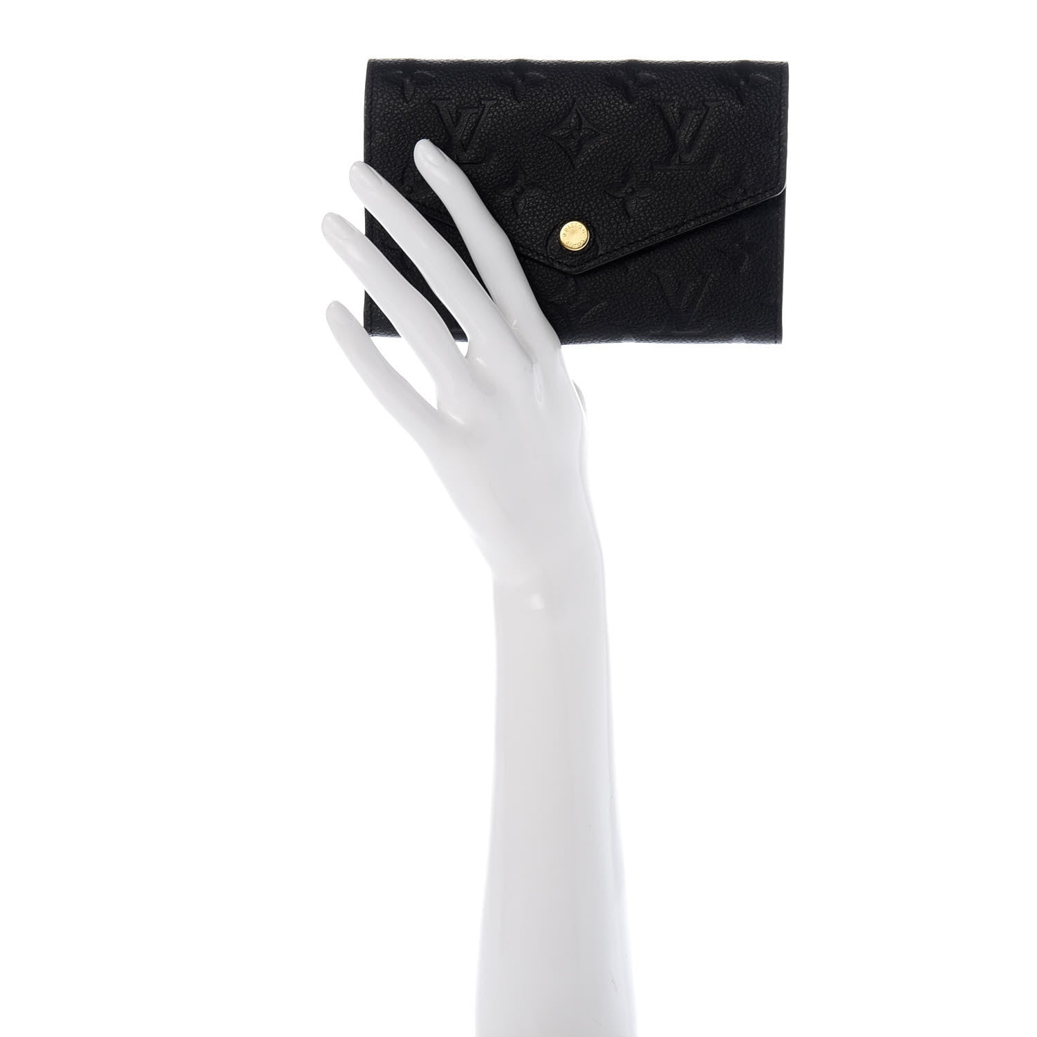 Louis Vuitton Empreinte Compact Curieuse Wallet Black 2 of 9
