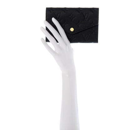 Louis Vuitton Empreinte Compact Curieuse Wallet Black 2 of 9