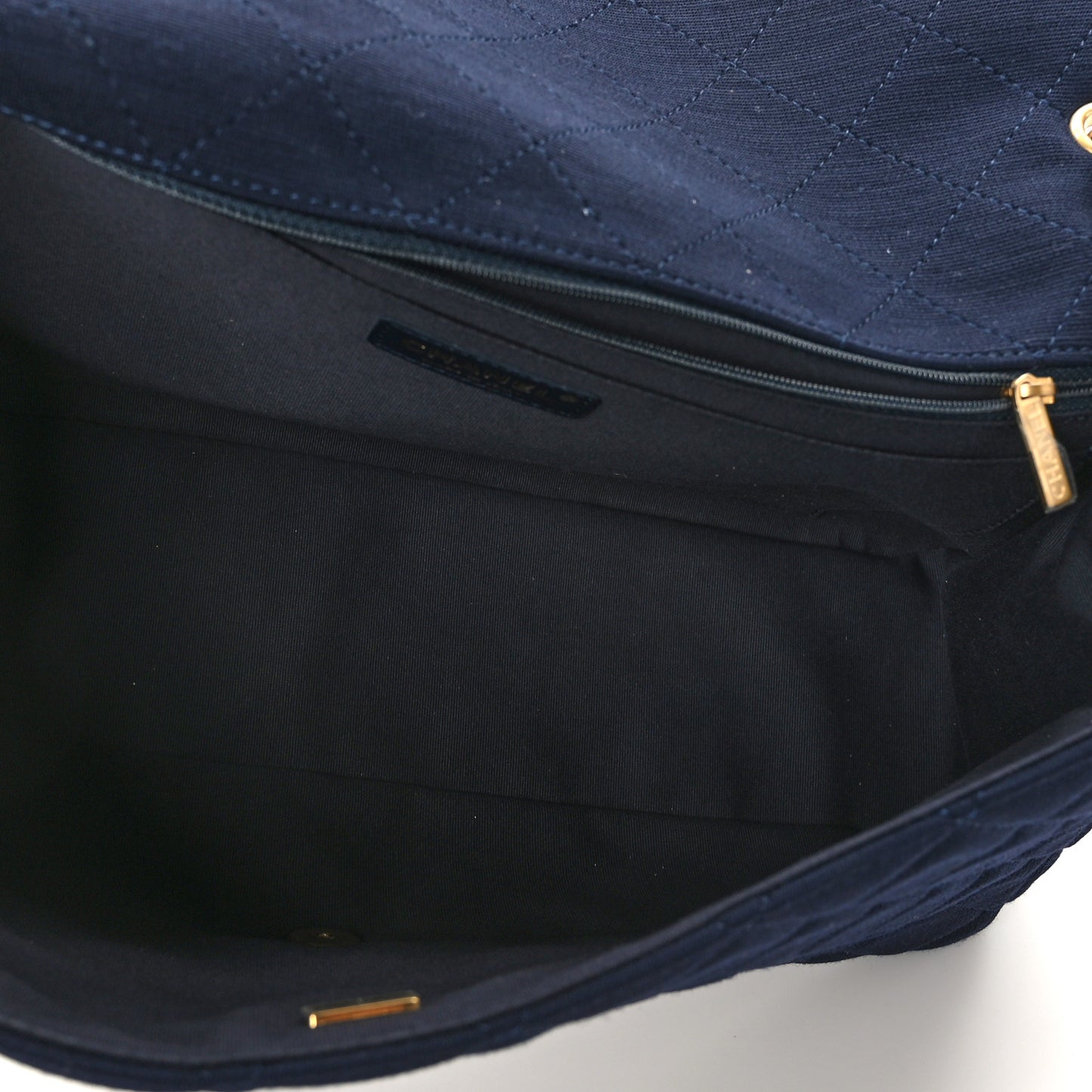 Jersey Quilted XL Jumbo Flap Navy