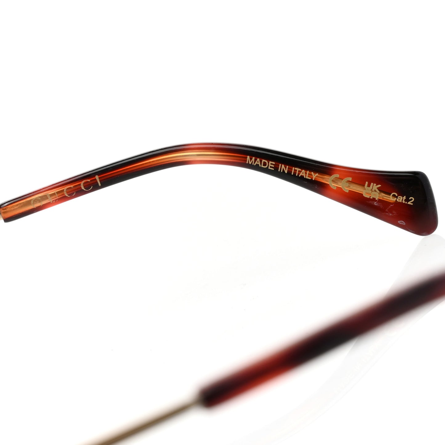 Metal Oversized Square Frame Sunglasses GG1005S Gold