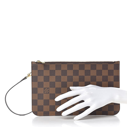 Louis Vuitton Damier Ebene Neverfull MM GM Pochette 2 of 10