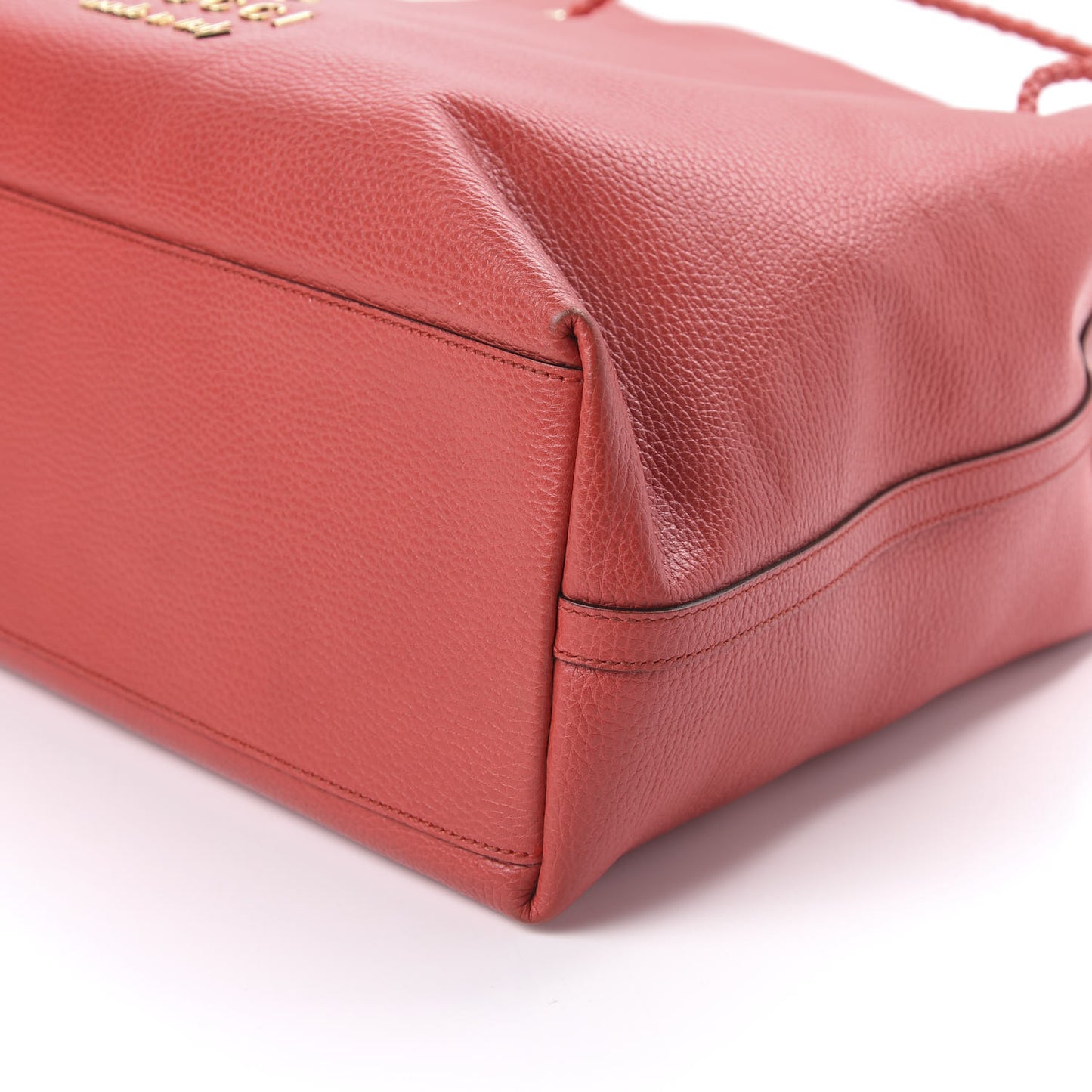 Calfskin Large Gifford Braided Handle Tote Sporting Red