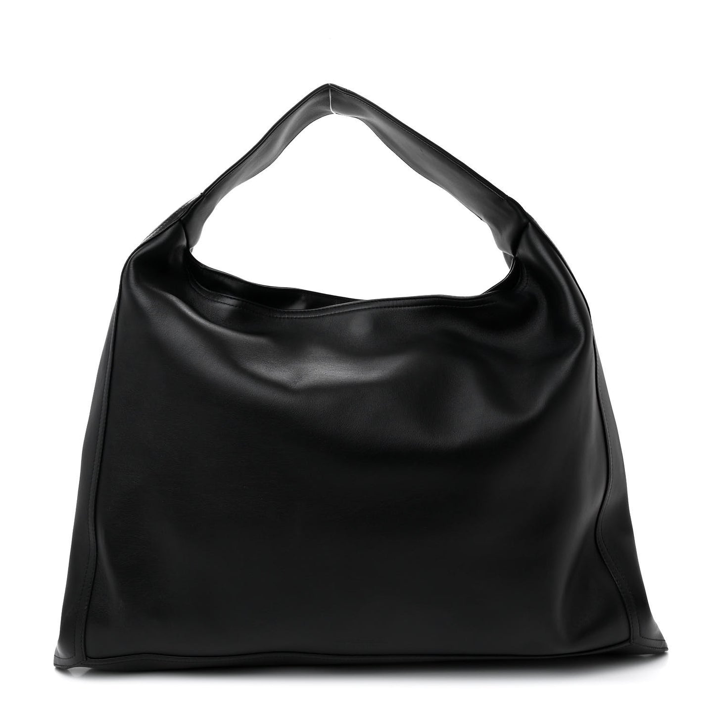 Silky Calfskin Large Hop Black
