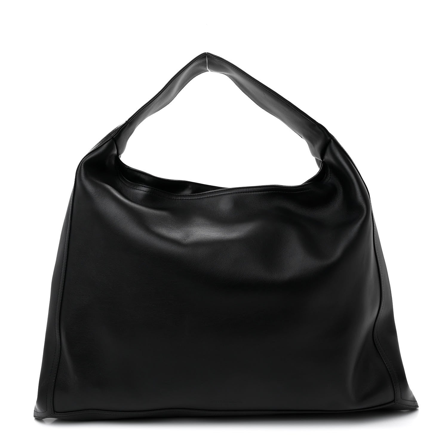 Bottega Veneta Silky Calfskin Large Hop Black 1 of 11