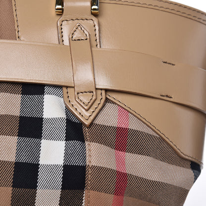 Burberry House Check Bridle Calfskin Medium Lynher Tote Trench 16 of 19