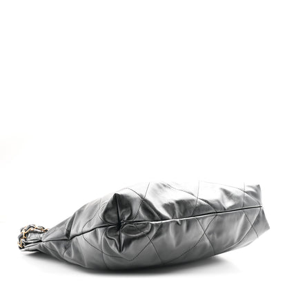 Chanel Shiny Calfskin Quilted Small Chanel 22 Black 5 of 13
