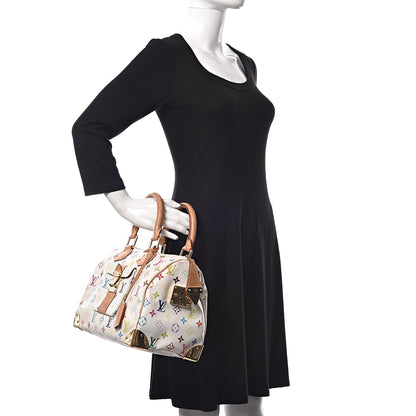 Louis Vuitton Monogram Multicolor Speedy 30 White 2 of 15