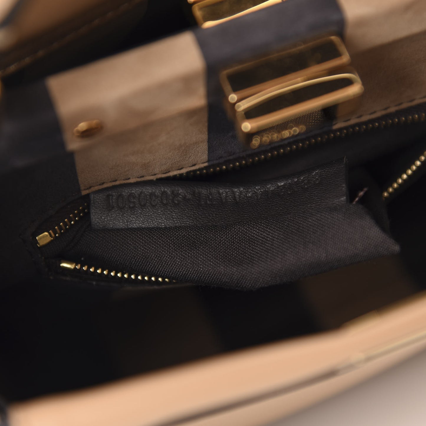 Vitello Seta Nabuk Pequin Mini Peekaboo Iconic Satchel Cuoio Tobacco Moro