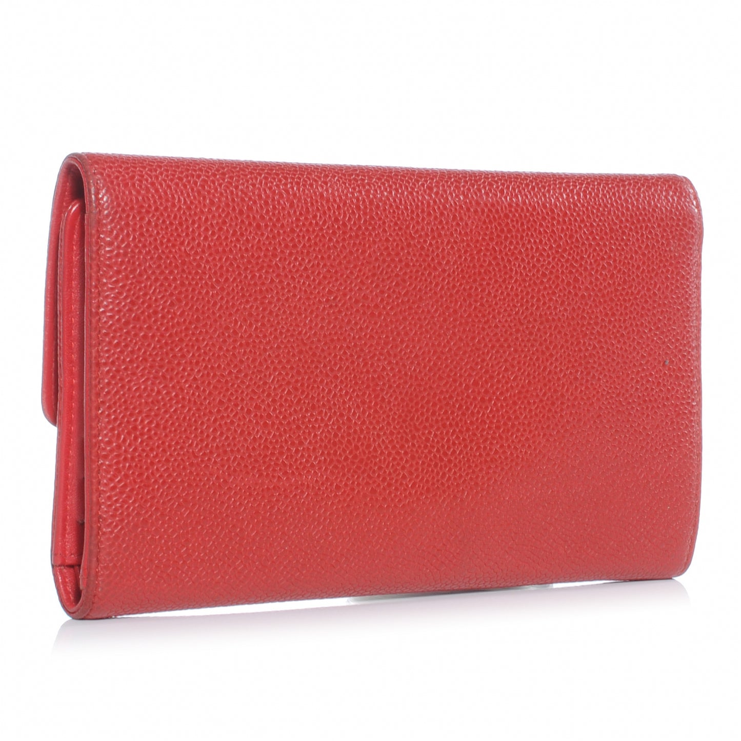 Caviar Large Flap Wallet Red