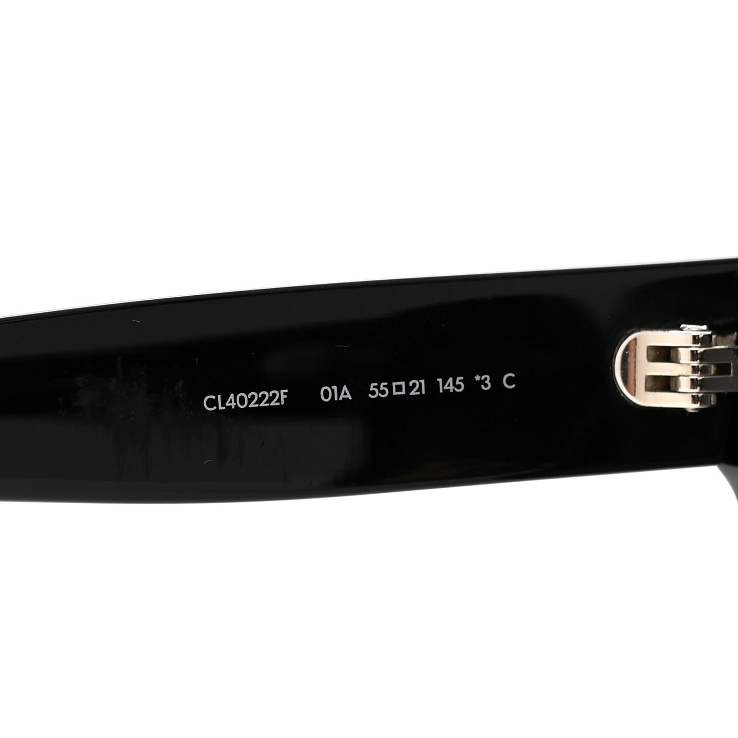 Acetate Triomphe Sunglasses CL40222F Black