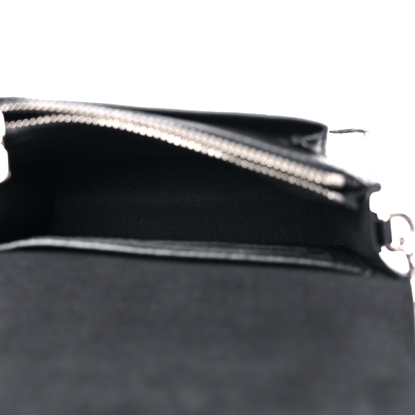Soft Calfskin Mini My Lockme Chain Pochette Black
