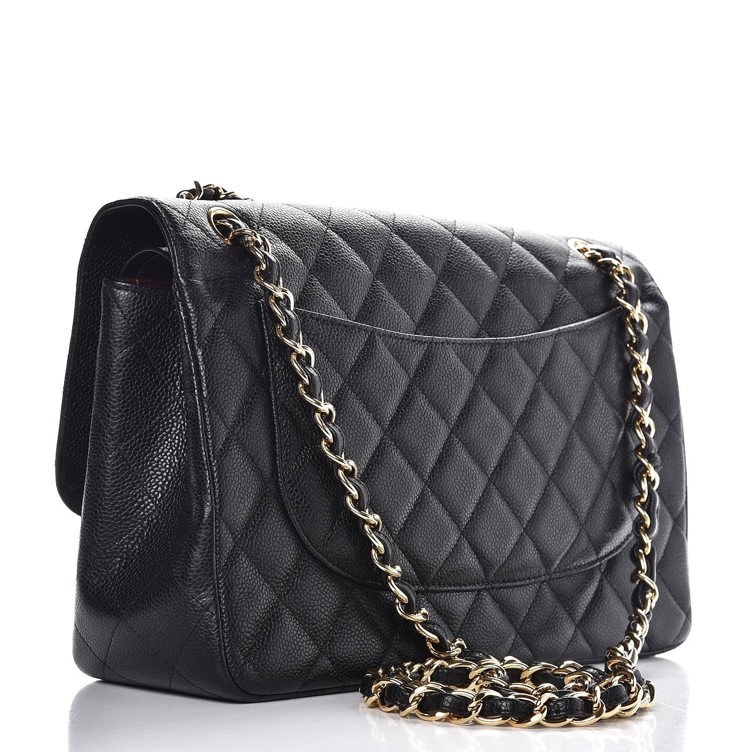 Chanel Caviar Quilted Jumbo Double Flap Black 4 of 8