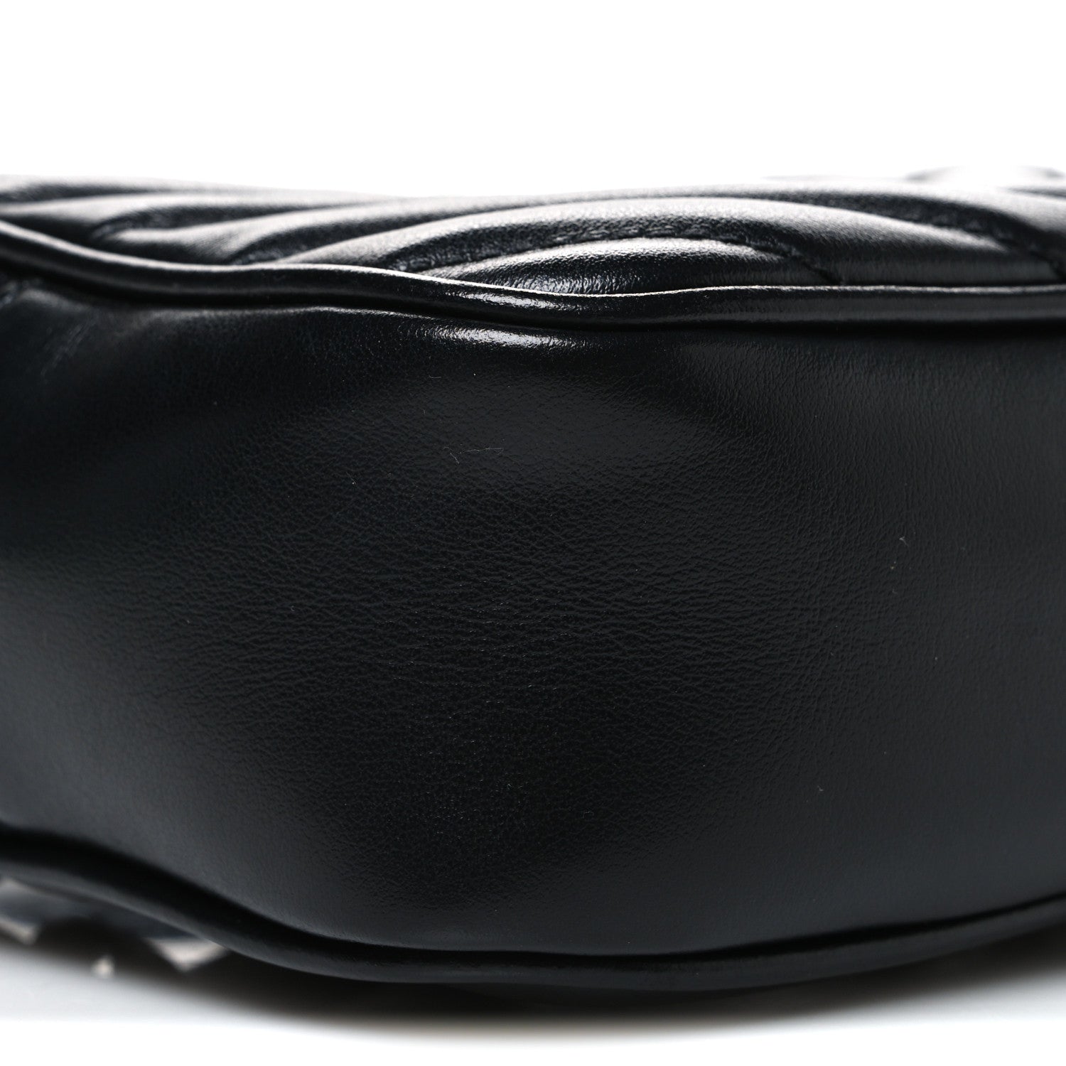 Saint Laurent Calfskin Matelasse Monogram Lou Belt Bag Black 8 of 9