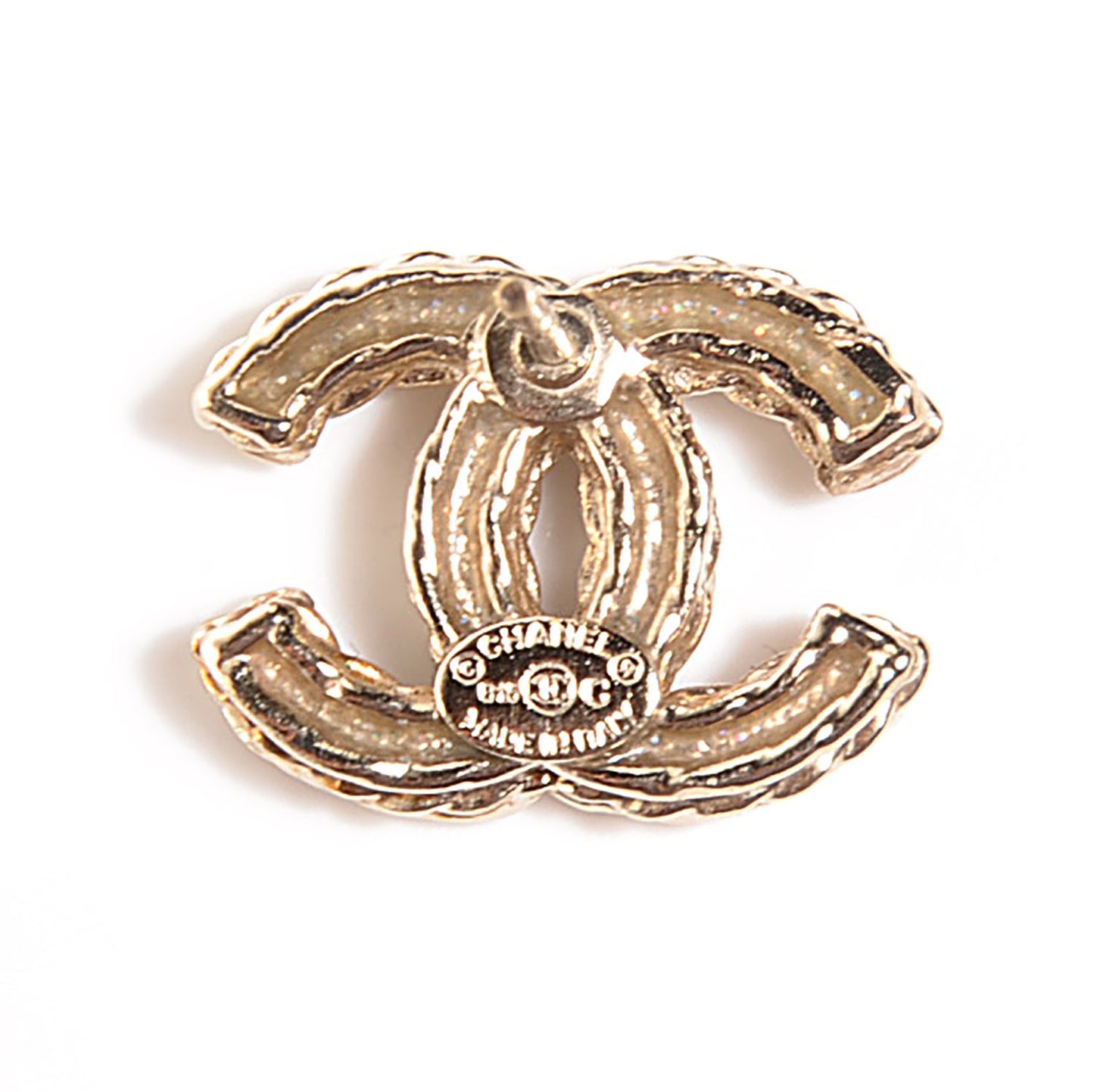 Crystal CC Earrings Gold