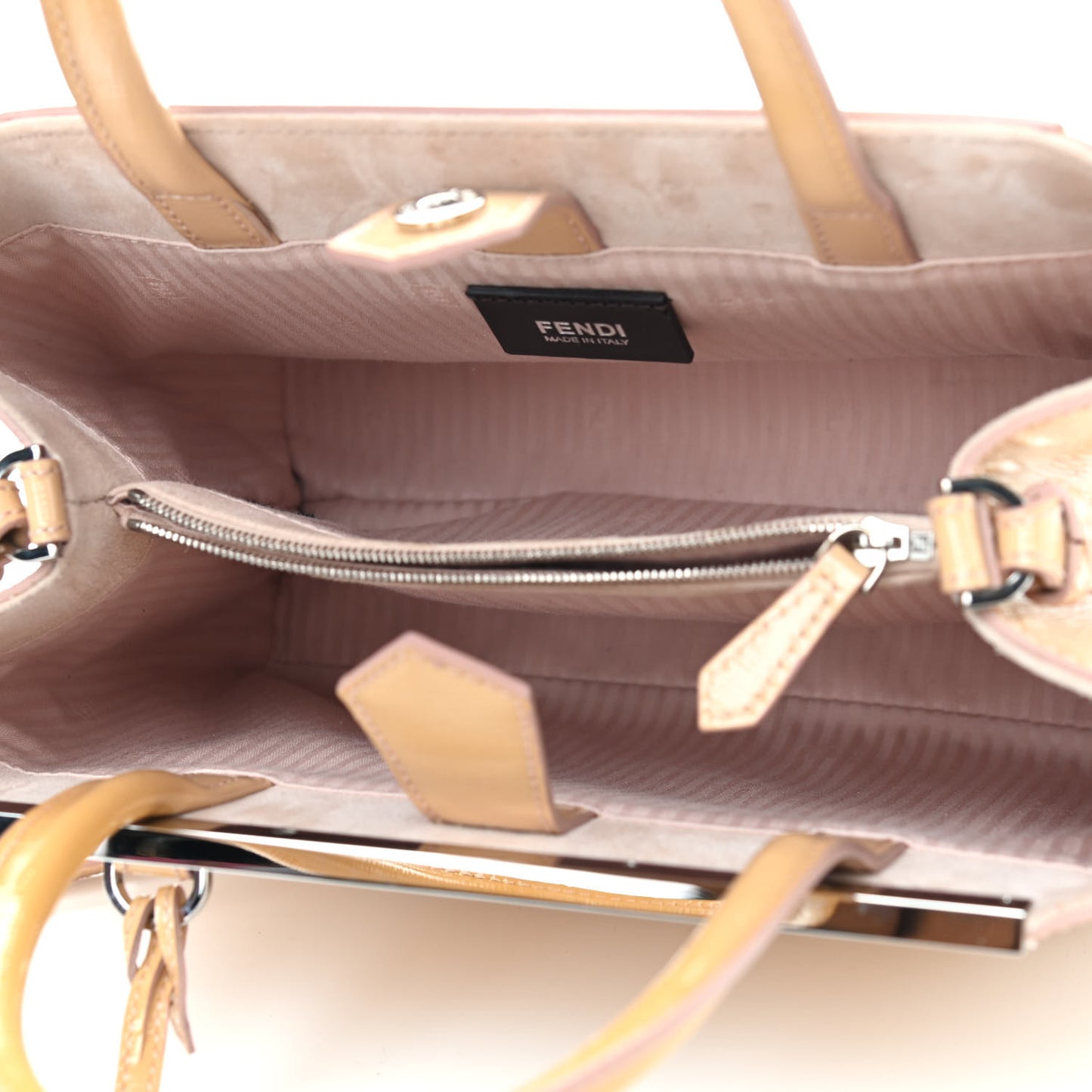 Vitello Vernice Camoscio Petite 2Jours Tote Make Up