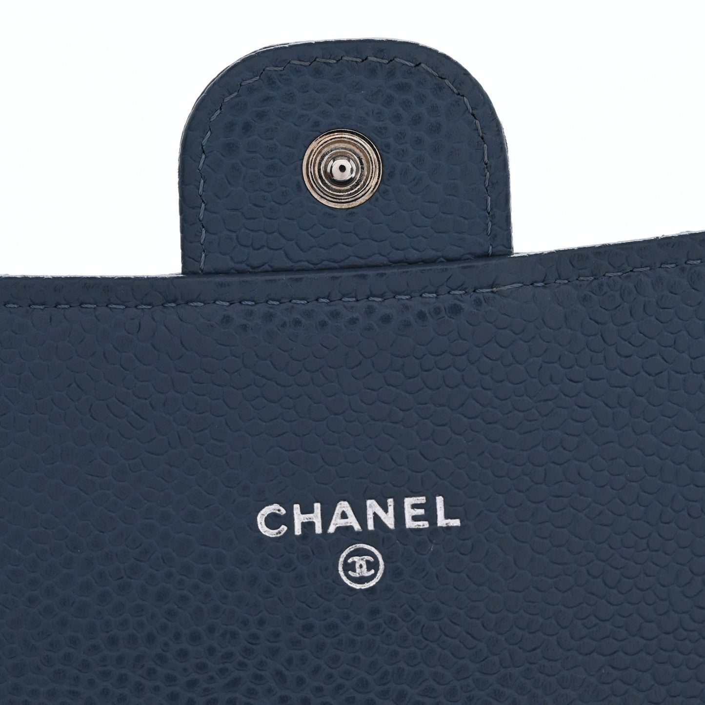 Caviar Quilted Travel Wallet Blue