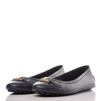 Louis Vuitton Calfskin Oxford Ballerina Flats 39 Navy 3 of 9