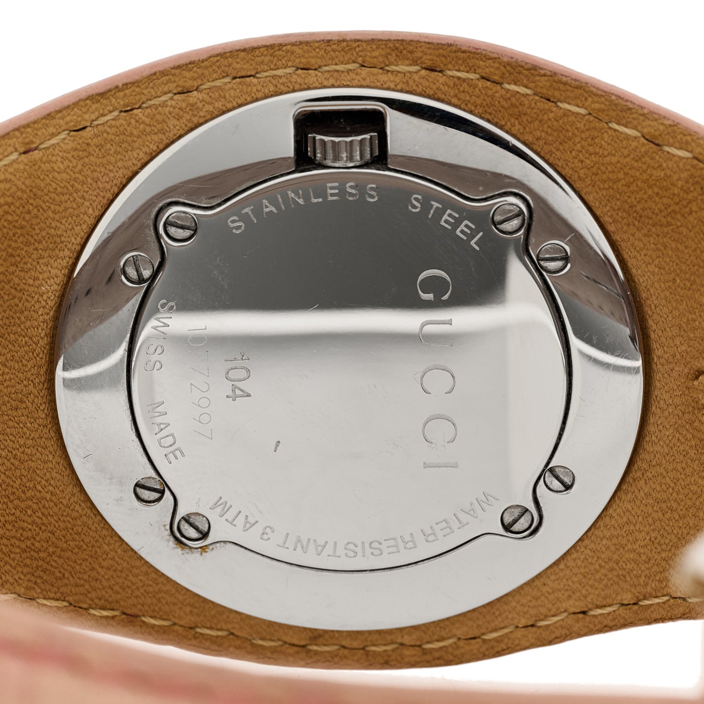 Stainless Steel Calfskin 31mm 104 Quartz Watch Pink