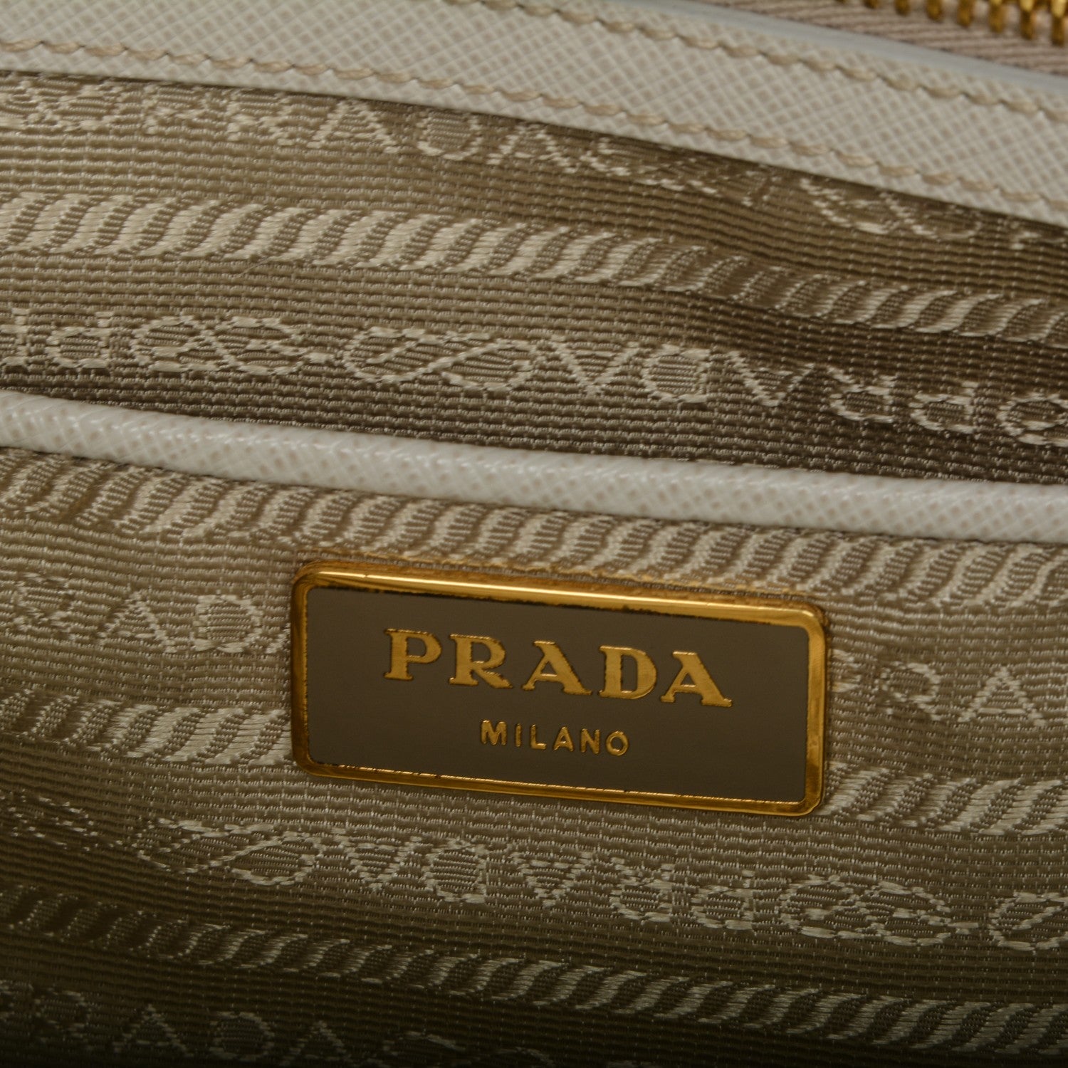 Prada Saffiano Lux Large Tote Talco 6 of 8