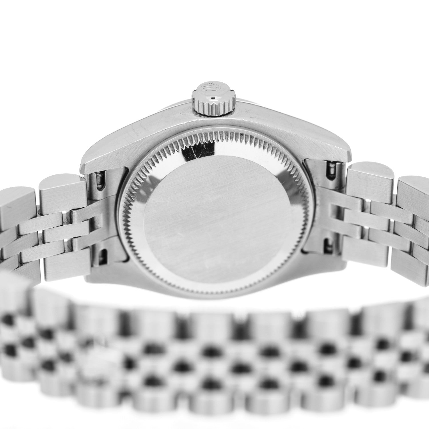 Rolex Stainless Steel 18K White Gold Diamond 26mm Oyster Perpetual Datejust Watch Silver Jubilee 179174 4 of 4