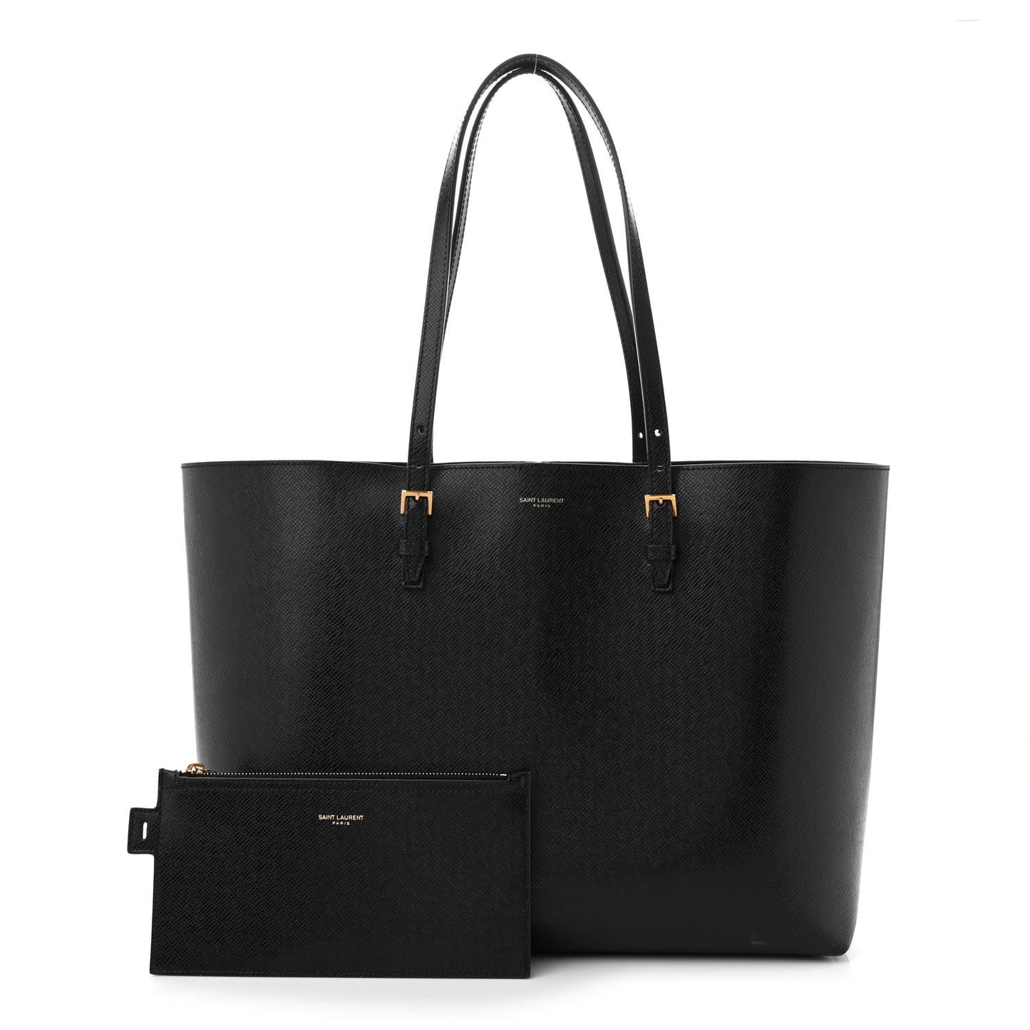 Calfskin Large Shopping Tote Black