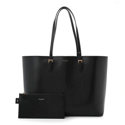 Saint Laurent Calfskin Large Shopping Tote Black 3 of 10