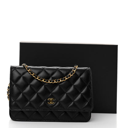 Chanel Caviar Quilted Wallet on Chain WOC Black 12 of 12