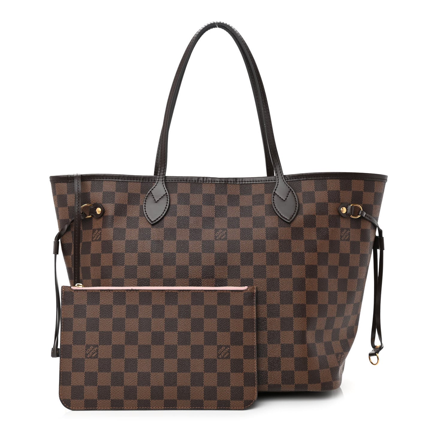 Damier Ebene Neo Neverfull MM Rose Ballerine