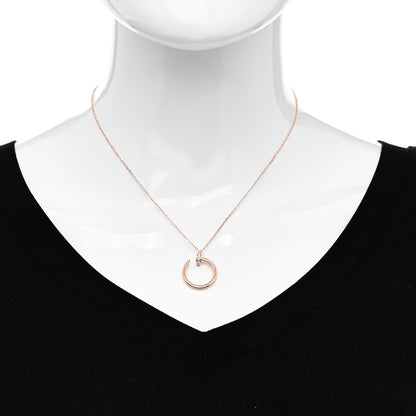 Cartier 18K Pink Gold Diamond Juste Un Clou Pendant Necklace 2 of 6