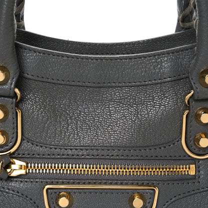 Balenciaga Chevre Gold Metallic Edge Hardware S City Gris Acier 9 of 13