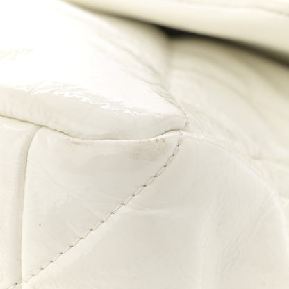 Chanel Shiny Crumpled Calfskin Quilted Large Chanel 19 Flap White 16 of 16