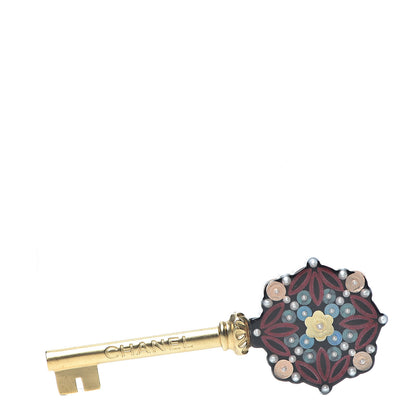 Chanel Enamel Key Brooch Multicolor 1 of 3
