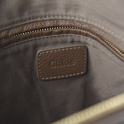 Chloe Calfskin Large Marcie Satchel Oak 7 of 8