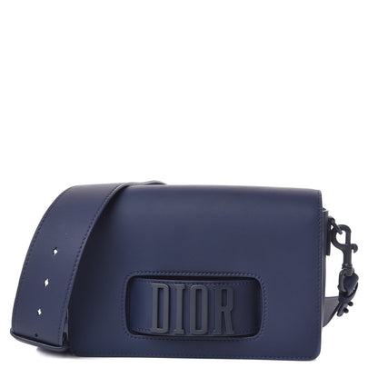 Christian Dior Ultra Matte Calfskin Dio(r)evolution Flap Bag Navy 1 of 12