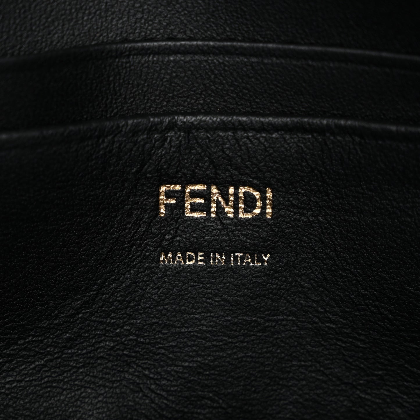 Nappa FF 1974 Embossed Mini Baguette Black