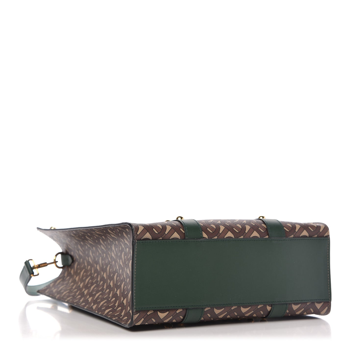 E-Canvas Monogram Studded Medium Portrait Tote Bag