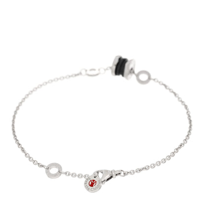 Bulgari Sterling Silver Black Ceramic Save the Children Bracelet 2 of 3