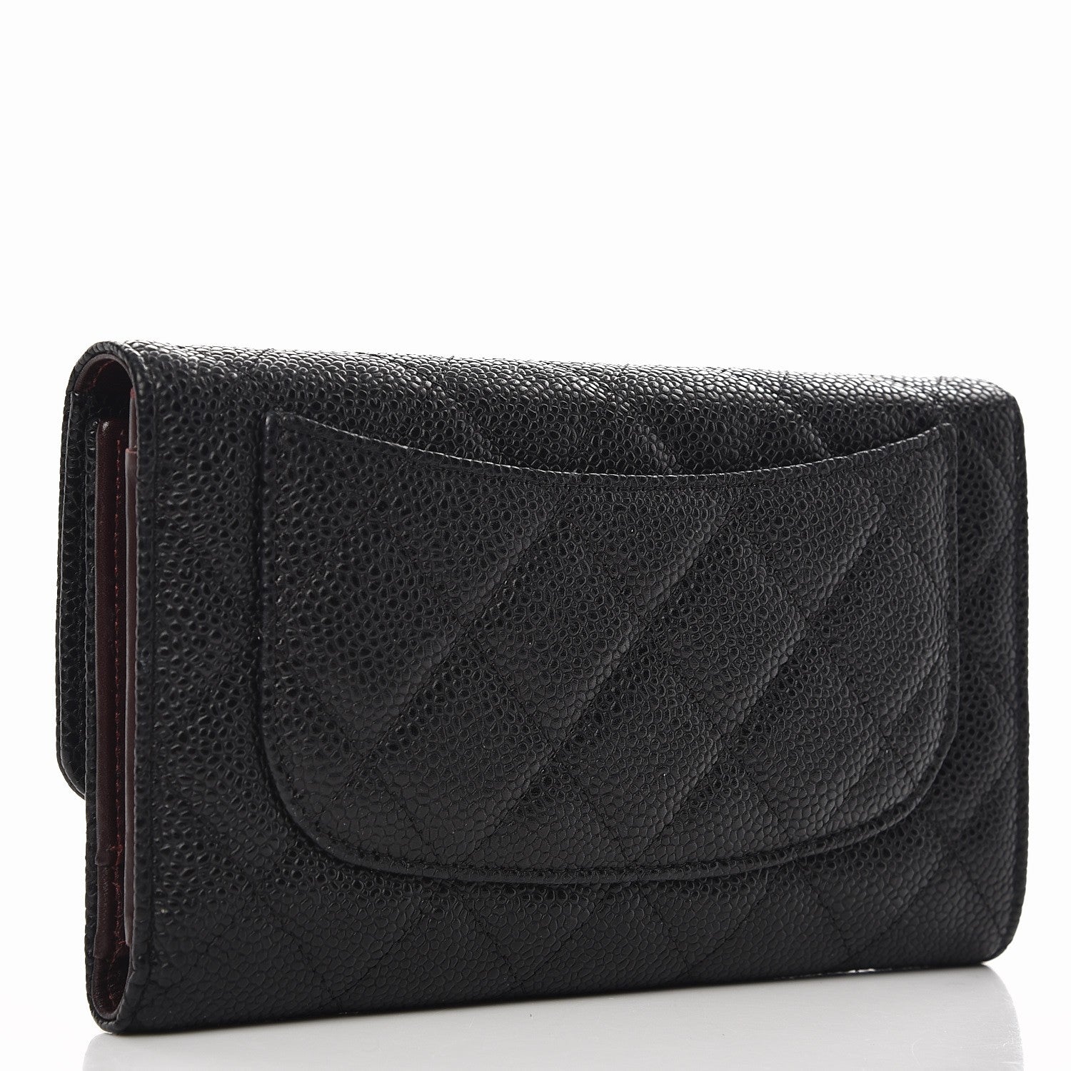 Chanel Caviar Quilted Large Flap Wallet Black 3 of 9