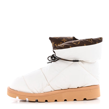 Louis Vuitton Nylon Monogram Pillow Comfort Ankle Boot 36 White 1 of 8