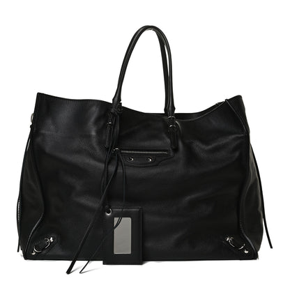 Balenciaga Supple Calfskin Papier A4 Zip Around Tote Black 1 of 14