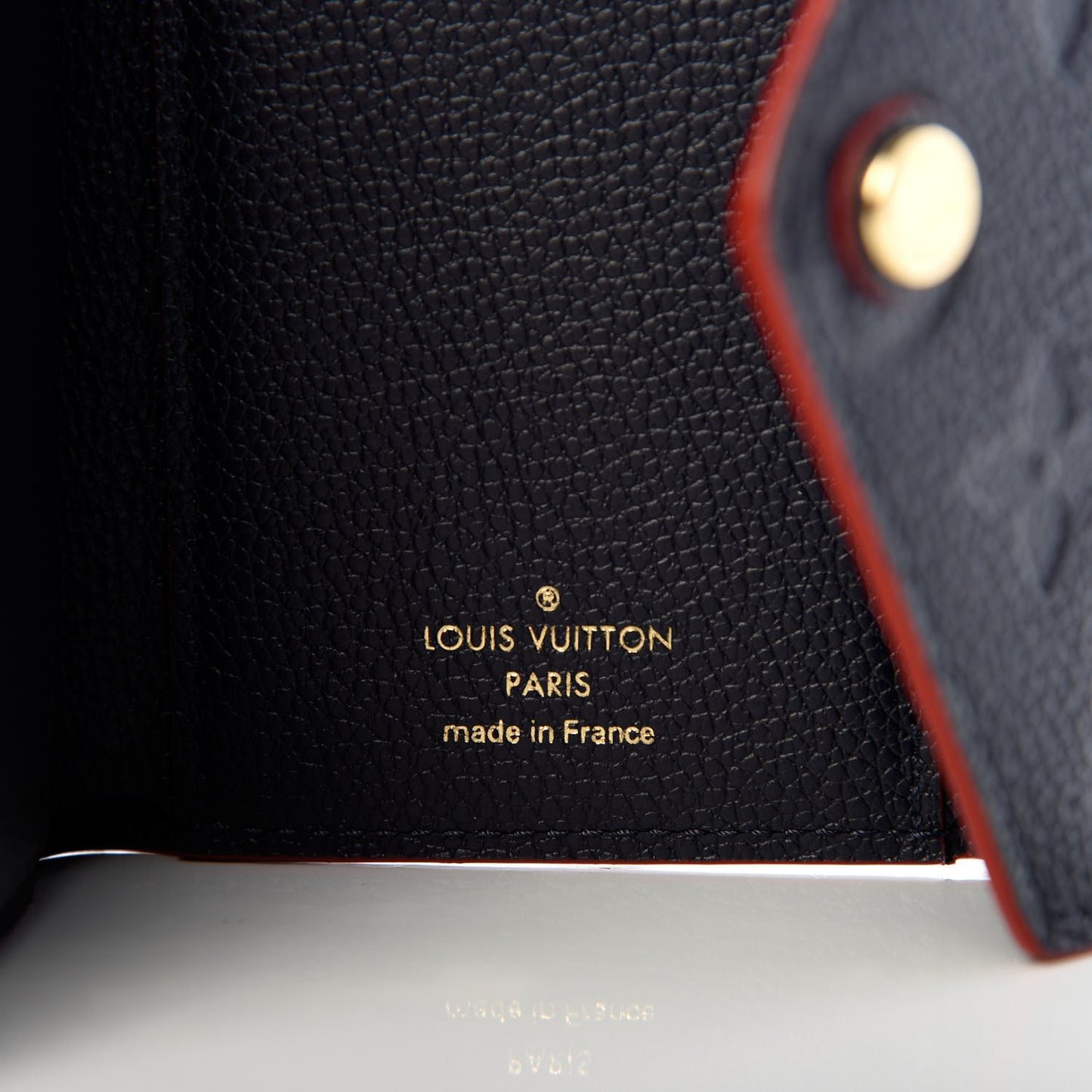 Empreinte Victorine Wallet Marine Rouge