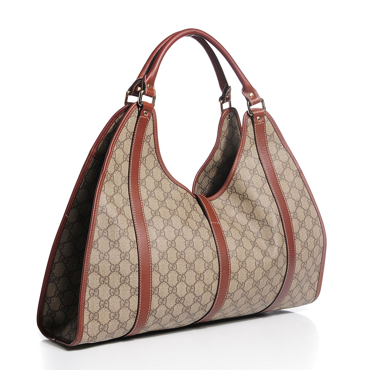GG Plus Monogram Large Joy Shoulder Bag Brown