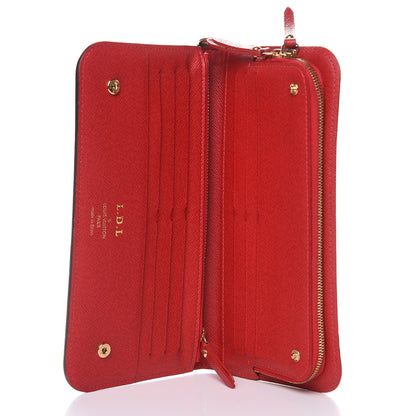 Louis Vuitton Damier Ebene Insolite Wallet Red 5 of 10