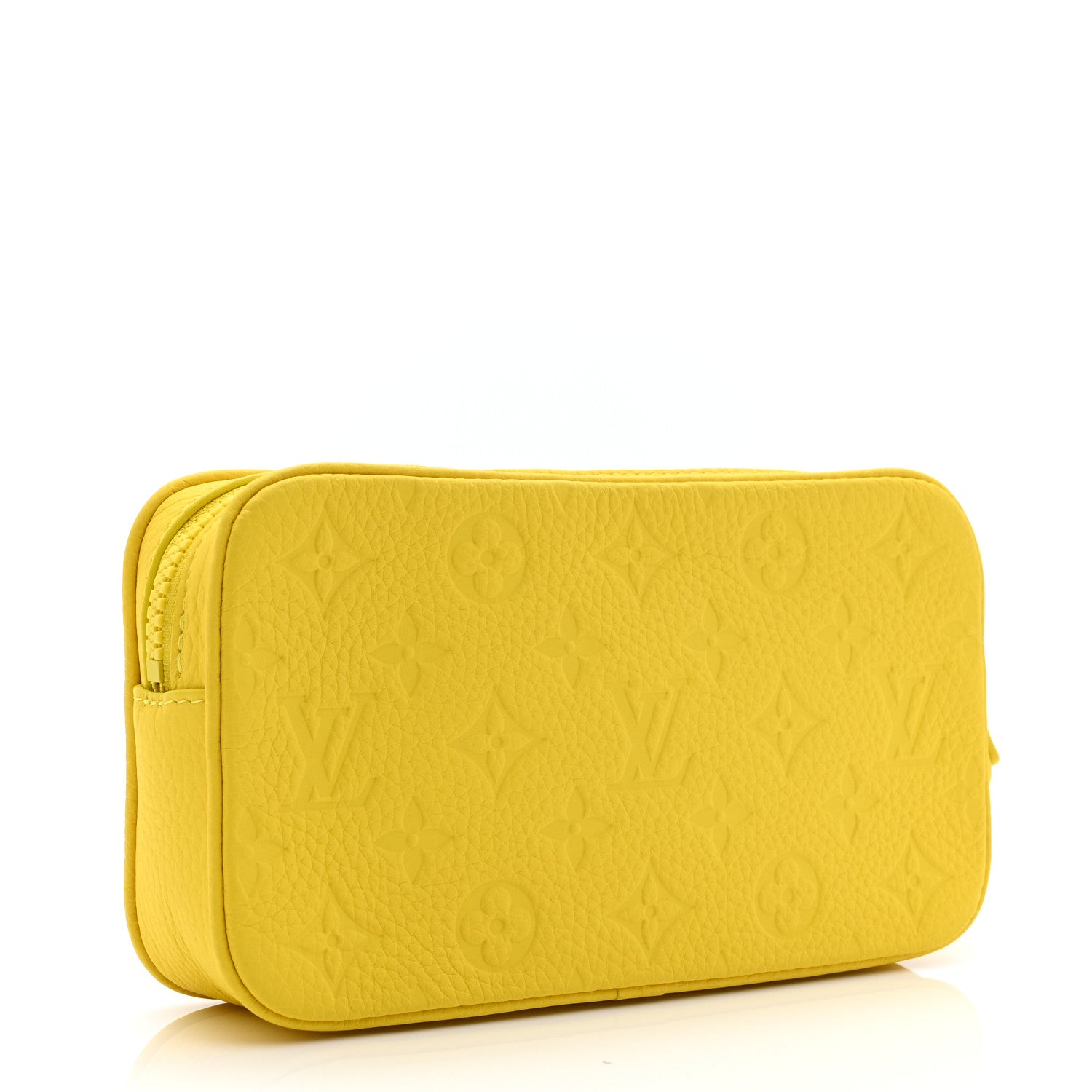 Louis Vuitton Taurillon Monogram Pochette Volga Yellow 3 of 9