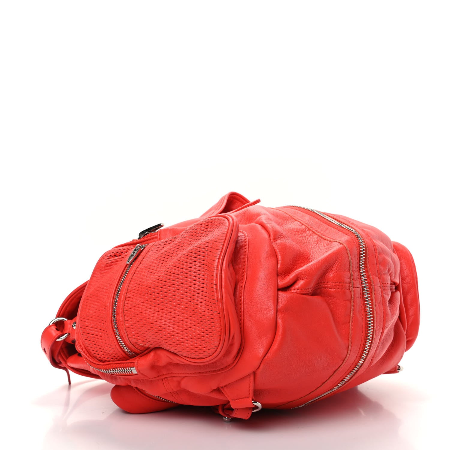 Alexander Wang Lambskin Marti Convertible Backpack Cola Rhodium Hardware 4 of 9