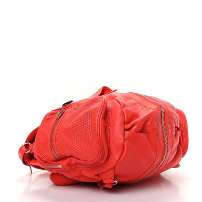 Alexander Wang Lambskin Marti Convertible Backpack Cola Rhodium Hardware 4 of 9