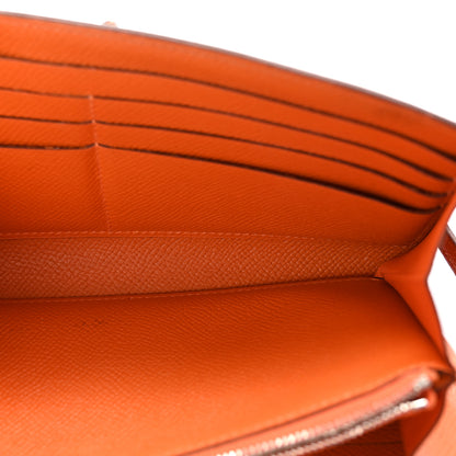Hermes Epsom Kelly Longue Wallet Orange 5 of 10