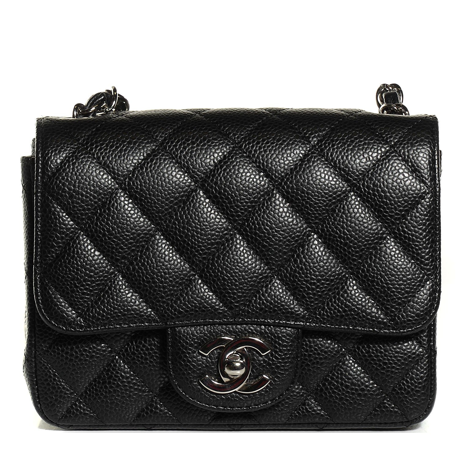 Chanel Caviar Quilted Mini Square Flap Black 1 of 8