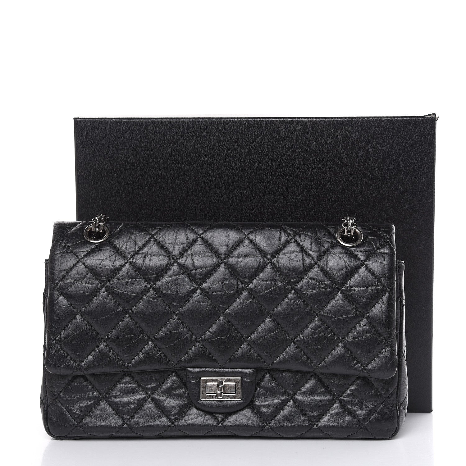 Chanel Aged Calfskin Quilted 2.55 Reissue 226 Flap Black 10 of 10