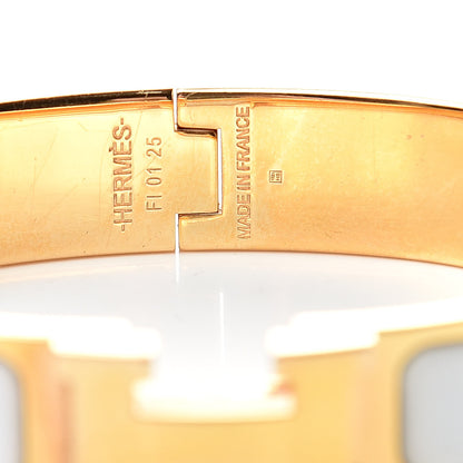 Hermes Enamel Narrow Clic Clac H Bracelet PM White 4 of 6